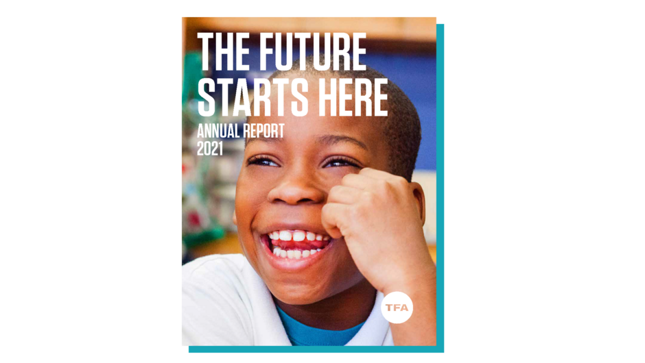 An image of the cover of TFA's 2021 annual report.